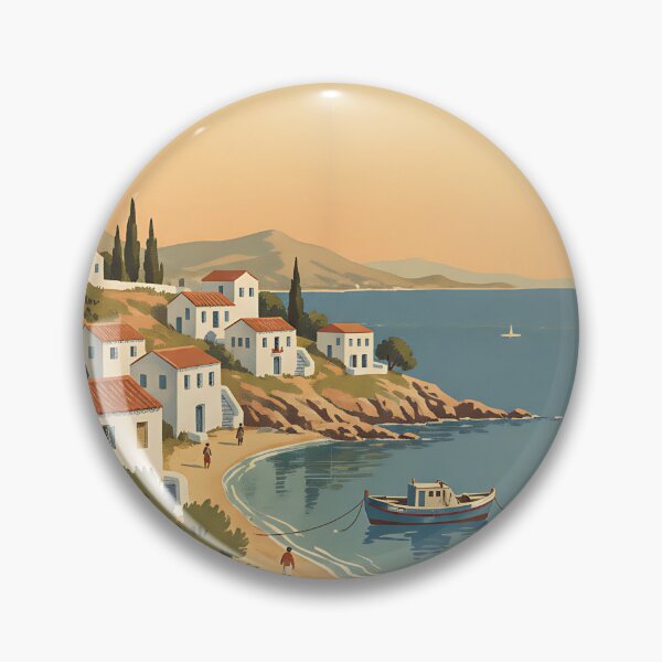 Item preview, Mathraki Greece, Greek Island Vintage Travel Tourism designed and sold by TravelersGems.