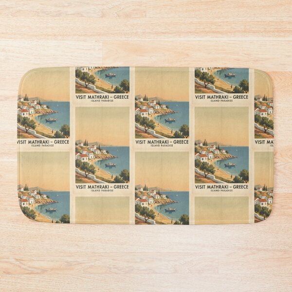 Item preview, Mathraki Greece, Greek Island Vintage Travel Tourism designed and sold by TravelersGems.