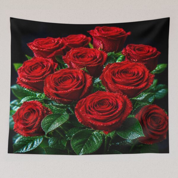 Item preview, Holographic Red Roses 5D Art – Neon Glow Love Bouquet | Luxury Cyber Floral Design designed and sold by Imagetore.