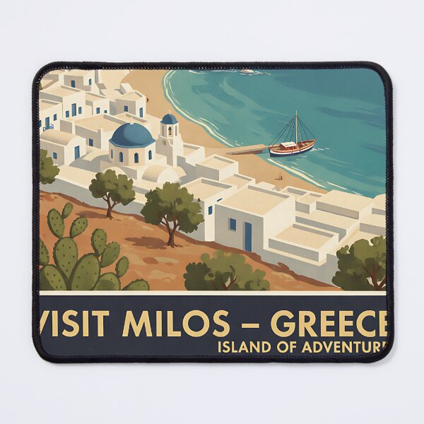 Item preview, Milos Greece, Greek Island Vintage Travel Tourism designed and sold by TravelersGems.