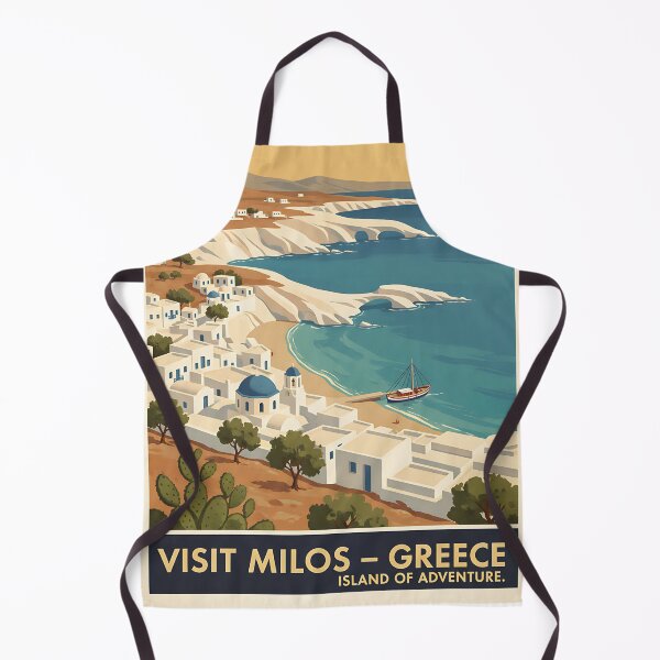 Item preview, Milos Greece, Greek Island Vintage Travel Tourism designed and sold by TravelersGems.