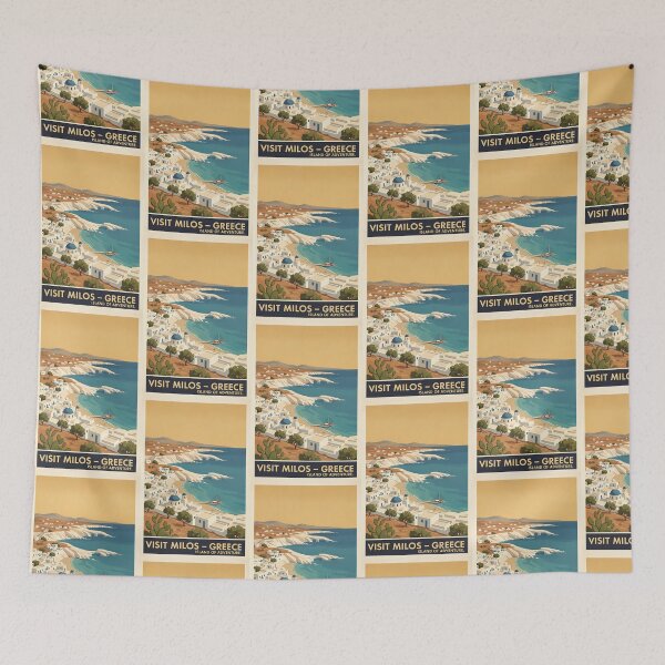 Item preview, Milos Greece, Greek Island Vintage Travel Tourism designed and sold by TravelersGems.