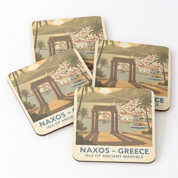 Item preview, Naxos Greece, Greek Island Vintage Travel Tourism designed and sold by TravelersGems.