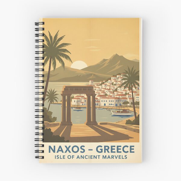 Item preview, Naxos Greece, Greek Island Vintage Travel Tourism designed and sold by TravelersGems.