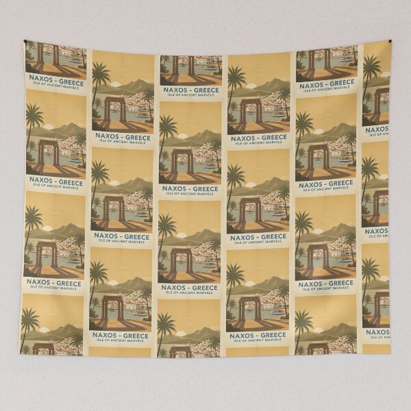 Item preview, Naxos Greece, Greek Island Vintage Travel Tourism designed and sold by TravelersGems.