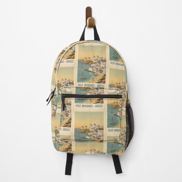 Item preview, Mykonos Greece, Greek Island Vintage Travel Tourism designed and sold by TravelersGems.