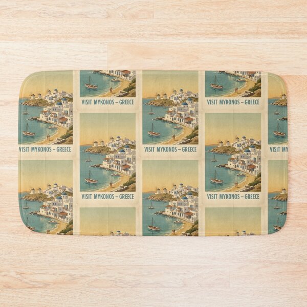 Item preview, Mykonos Greece, Greek Island Vintage Travel Tourism designed and sold by TravelersGems.