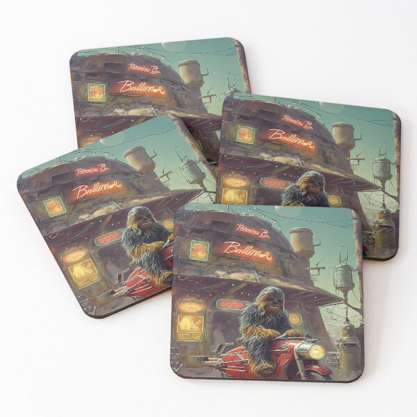 Item preview, BEAST MODE - Funny Wookiee Space Biker Art designed and sold by Modern Nest Art.