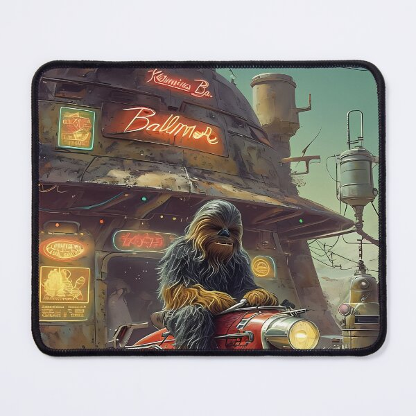 Item preview, BEAST MODE - Funny Wookiee Space Biker Art designed and sold by Modern Nest Art.