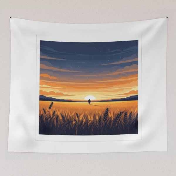 Item preview, Wheat Sunset – Journey of Serenity Design designed and sold by Cristhian Almanza.