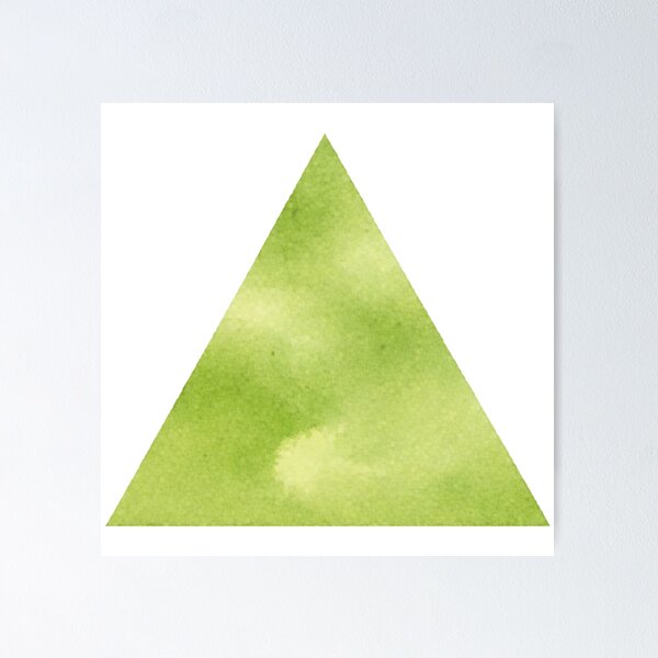 Item preview, Light Green Watercolor Triangle designed and sold by Blink Art Studio.
