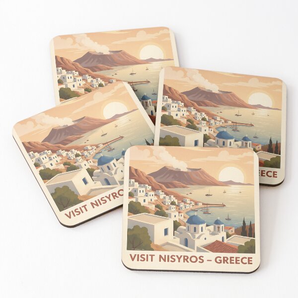 Item preview, Nisyros Greece, Greek Island Vintage Travel Tourism designed and sold by TravelersGems.
