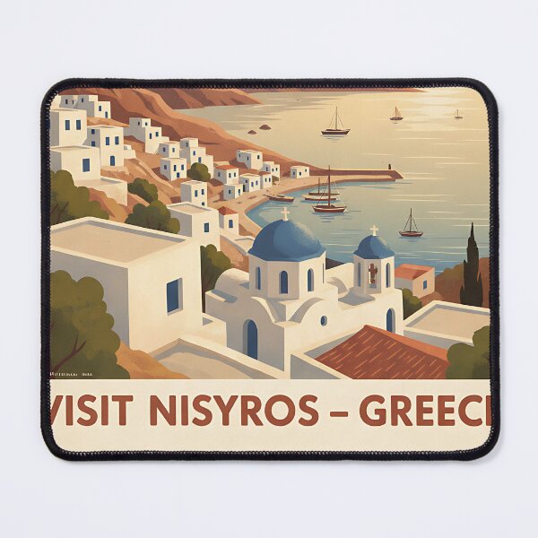Item preview, Nisyros Greece, Greek Island Vintage Travel Tourism designed and sold by TravelersGems.