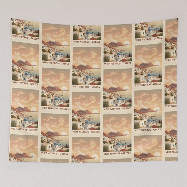 Item preview, Nisyros Greece, Greek Island Vintage Travel Tourism designed and sold by TravelersGems.