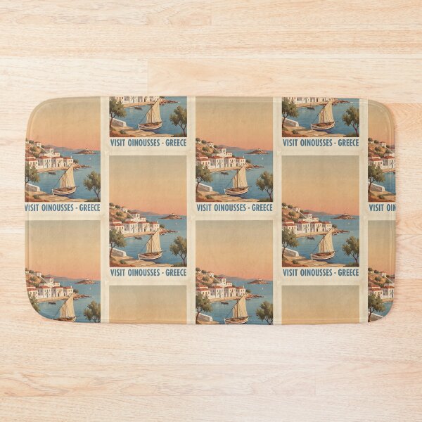 Item preview, Oinousses Greece, Greek Island Vintage Travel Tourism designed and sold by TravelersGems.