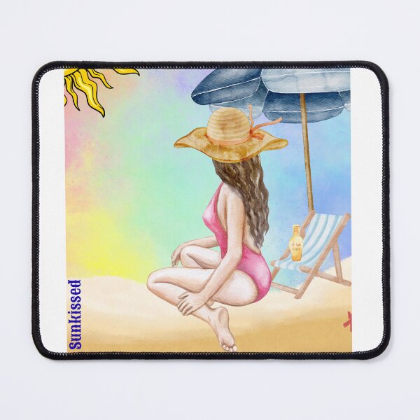 Item preview, Sunkissed Summer Beach Day Watercolor Illustration designed and sold by ArcheVectors.