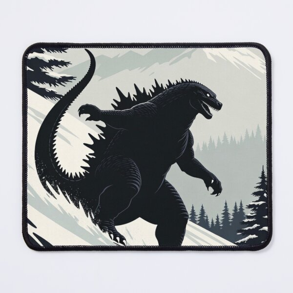 Item preview, Godzilla Snowboarding | Minimalist Nordic Winter Art designed and sold by Syrupulse.