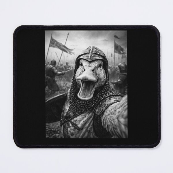 Item preview, Duck Knight Medieval Battle Selfie Funny Absurdist Humor Gift designed and sold by Say It With Ink.