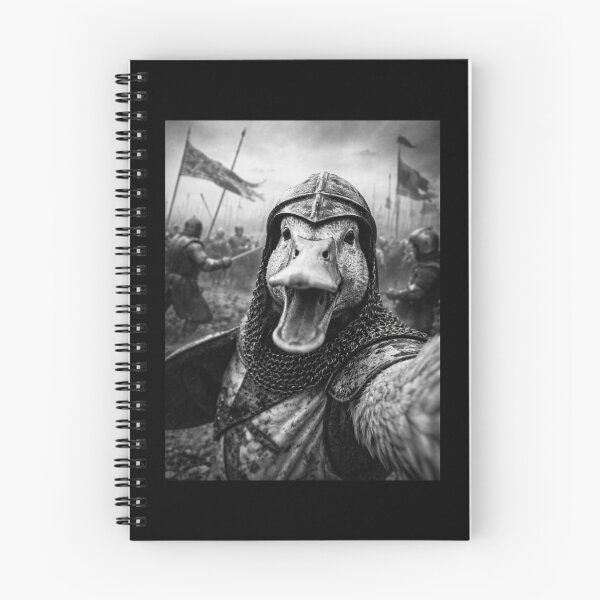 Item preview, Duck Knight Medieval Battle Selfie Funny Absurdist Humor Gift designed and sold by Say It With Ink.