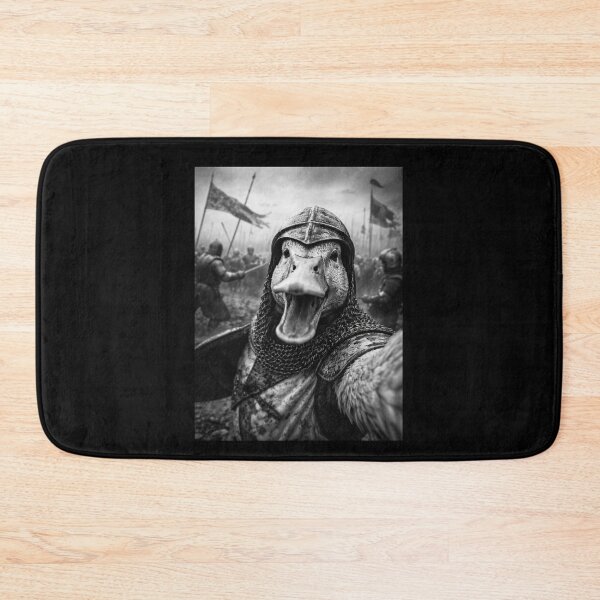 Item preview, Duck Knight Medieval Battle Selfie Funny Absurdist Humor Gift designed and sold by Say It With Ink.