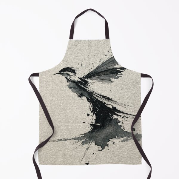 Item preview, Flying Bird Ink Stroke - Dynamic Minimal Brush Art designed and sold by SlowRegardArt.