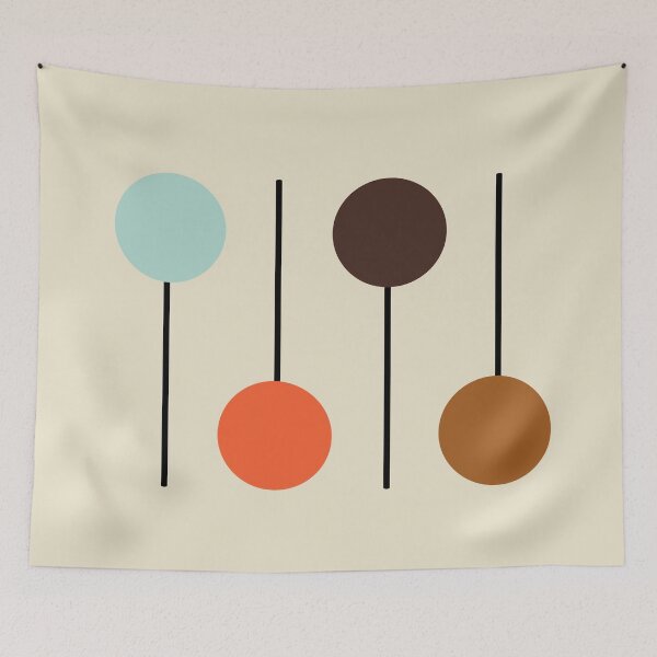 Item preview, Mid Century Modern Design (Atomic Cat Collection) designed and sold by CreatifyArtHub.