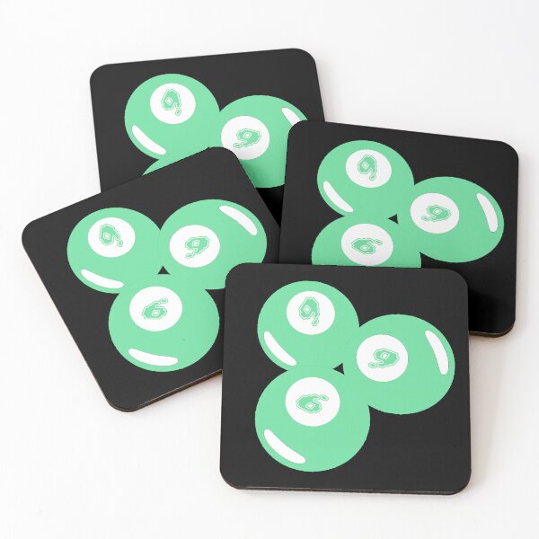Item preview, Lucky Number 9 Teal Balls designed and sold by CDPrintsDesigns.