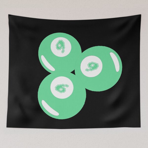 Item preview, Lucky Number 9 Teal Balls designed and sold by CDPrintsDesigns.