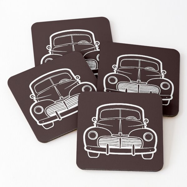 Item preview, Retro Pickup Truck Front View Vintage Outline Design designed and sold by ArtPer-design.