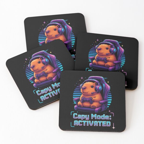 Item preview, Capy Mode Activated – Cute Gamer Capybara Gaming Design designed and sold by MartBook.