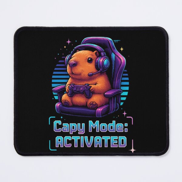 Item preview, Capy Mode Activated – Cute Gamer Capybara Gaming Design designed and sold by MartBook.