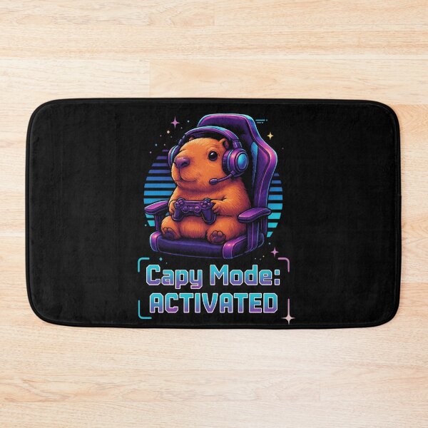 Item preview, Capy Mode Activated – Cute Gamer Capybara Gaming Design designed and sold by MartBook.