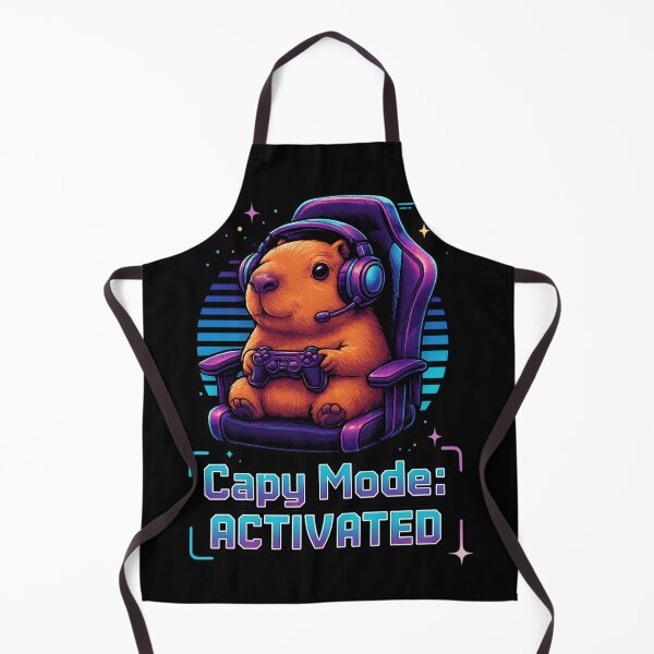 Item preview, Capy Mode Activated – Cute Gamer Capybara Gaming Design designed and sold by MartBook.