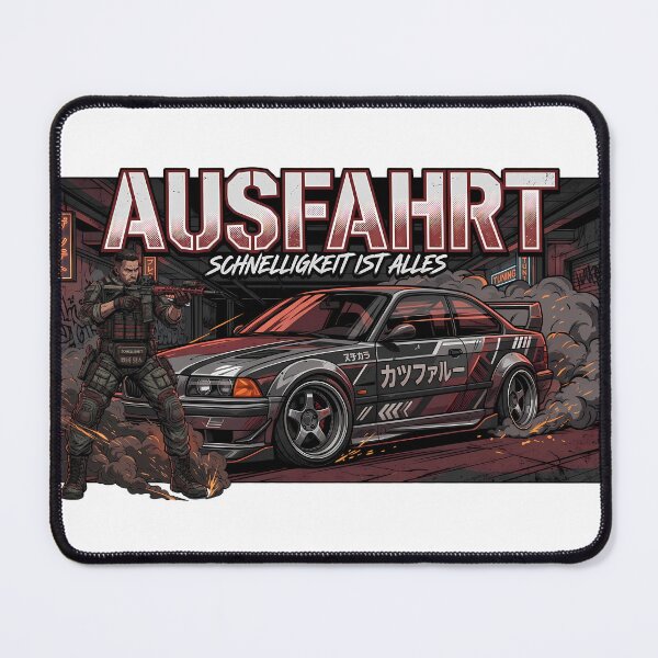 Item preview, AUSFAHRT Tactical Drift – German Street Racing Anime Car Graphic designed and sold by RvinJo8.