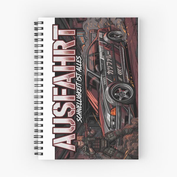 Item preview, AUSFAHRT Tactical Drift – German Street Racing Anime Car Graphic designed and sold by PING 999 STUDIO.