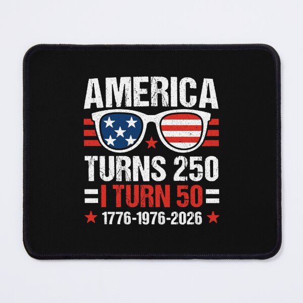 Item preview, America Turns 250 I Turn 50 1976 50th Birthday 4th Of July Patriotic USA 250th Anniversary designed and sold by gunaone-design.