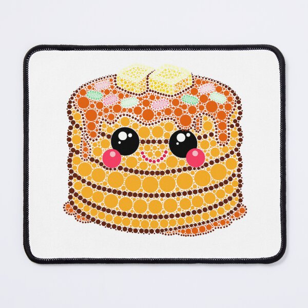Aperçu de l'œuvre Crêpes Kawaii en art pointilliste créée et vendue par Cardiff Creative.