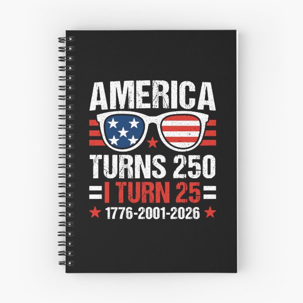 Item preview, America Turns 250 I Turn 25 2001 25th Birthday 4th Of July Patriotic USA 250th Anniversary designed and sold by gunaone-design.