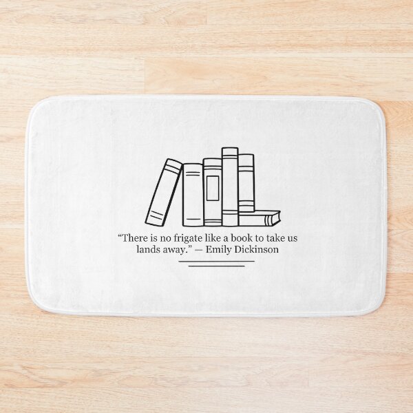 Item preview, There Is No Frigate Like a Book to Take Us Lands Away — Emily Dickinson Quote designed and sold by The Prose Atelier.