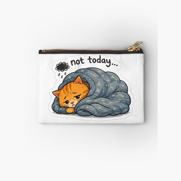 Item preview, The Moody Ginger Cats - Not Today Aesthetic Sticker designed and sold by LadyArtSpirit.