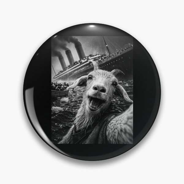 Item preview,  Goat Titanic Selfie Funny Disaster Humor Meme Gift designed and sold by Say It With Ink.