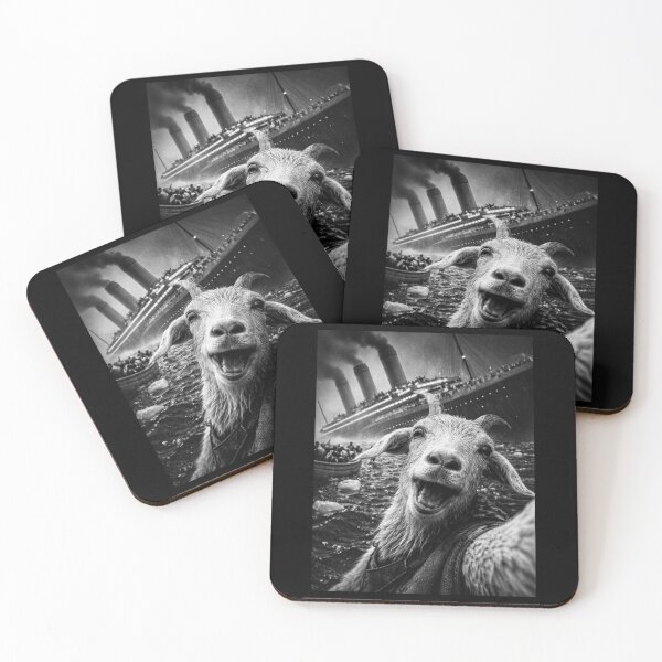 Item preview,  Goat Titanic Selfie Funny Disaster Humor Meme Gift designed and sold by Say It With Ink.