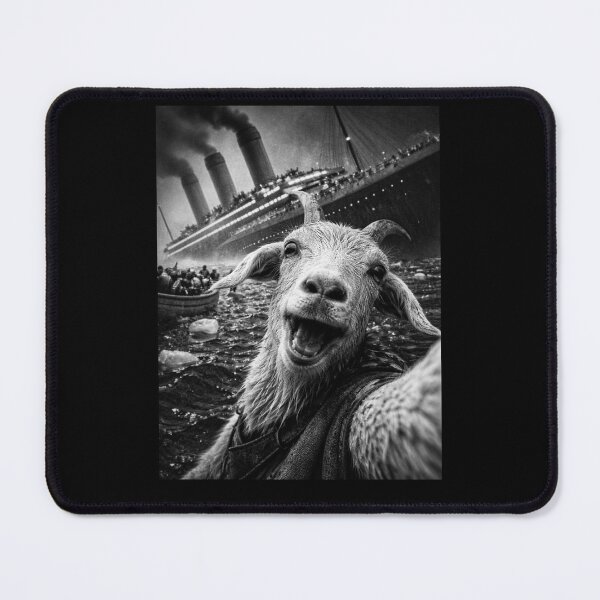 Item preview, Goat Titanic Selfie Funny Disaster Humor Meme Gift designed and sold by Say It With Ink.