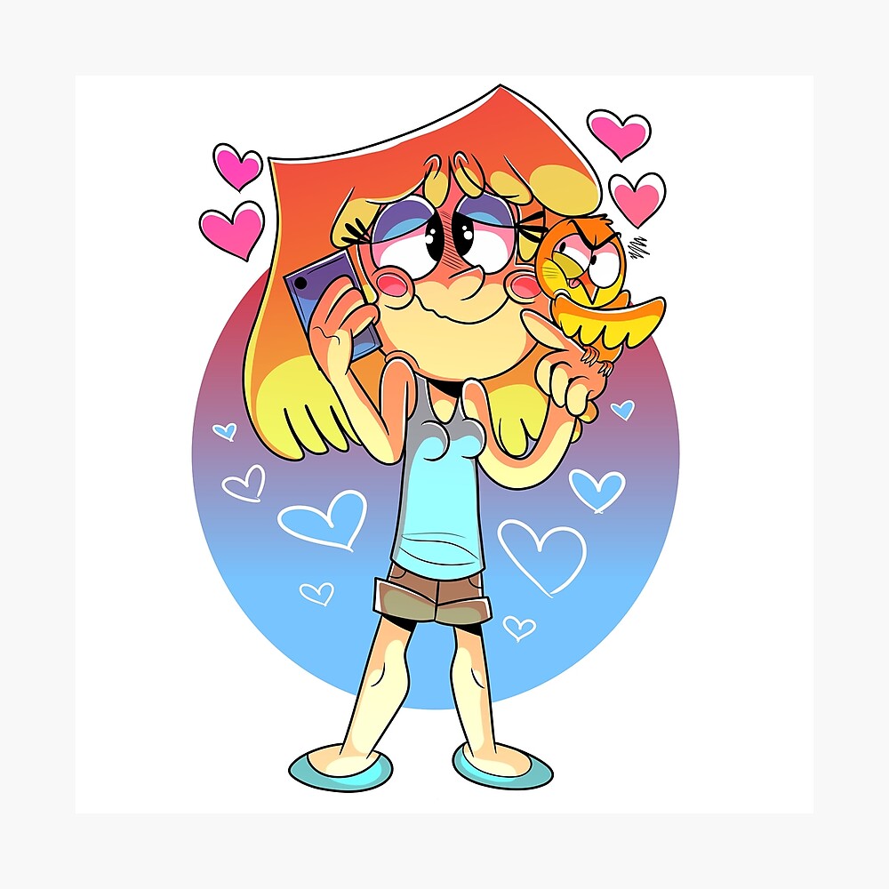 The Loud House Lori Loud with Phone and Pet Bird