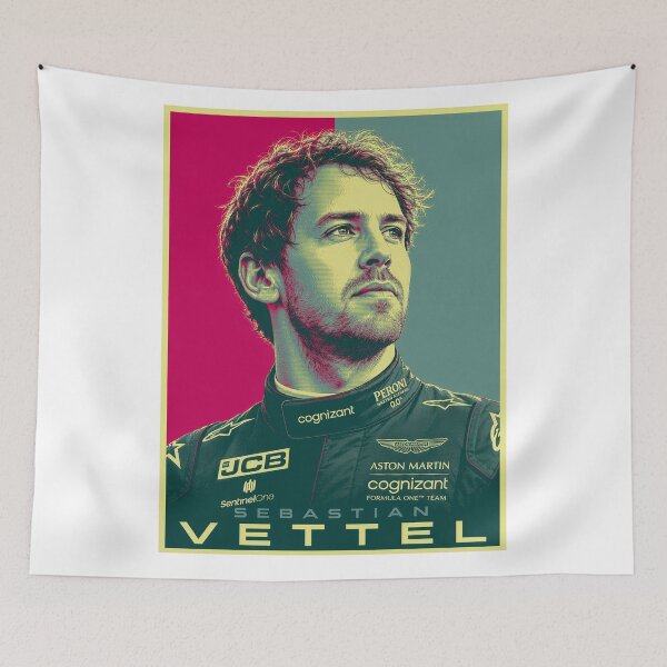 Item preview, Sebastian Vettel Formula 1 Pop Art Poster designed and sold by aloefx.