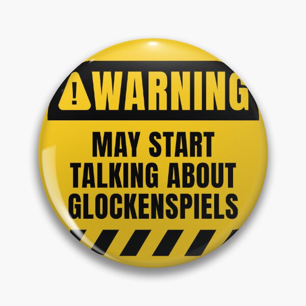 Item preview, Funny Glockenspiel Warning Sign  designed and sold by MaryAller.