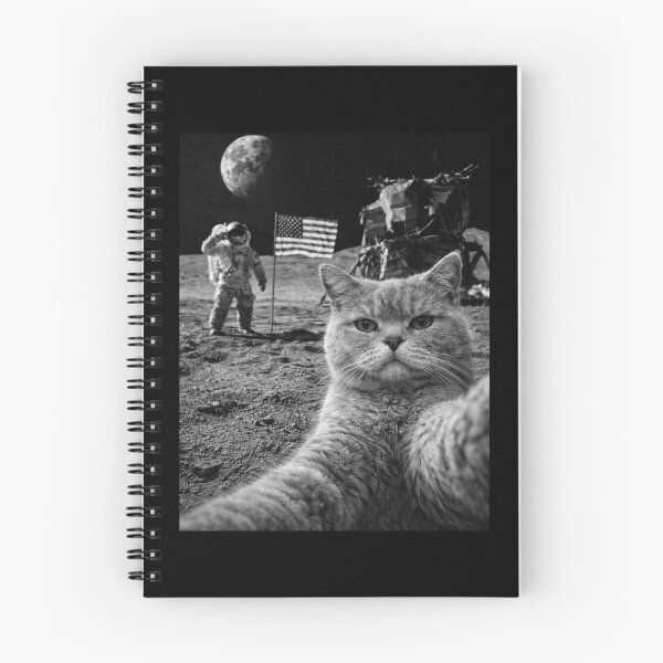 Item preview, Cat Moon Landing Selfie Funny Smug Deadpan Humor Meme Gift designed and sold by Say It With Ink.