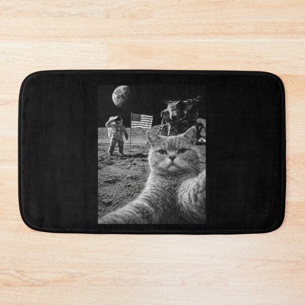 Item preview, Cat Moon Landing Selfie Funny Smug Deadpan Humor Meme Gift designed and sold by Say It With Ink.