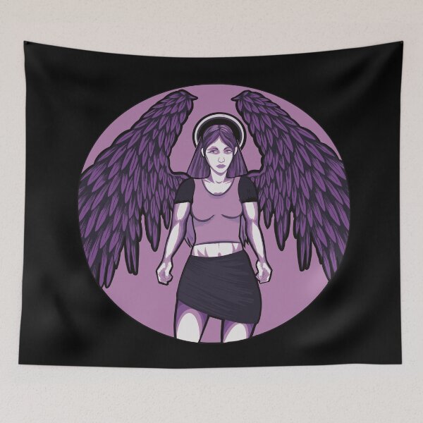 Item preview, Purple Dark Angel Girl  designed and sold by AngelPainter.