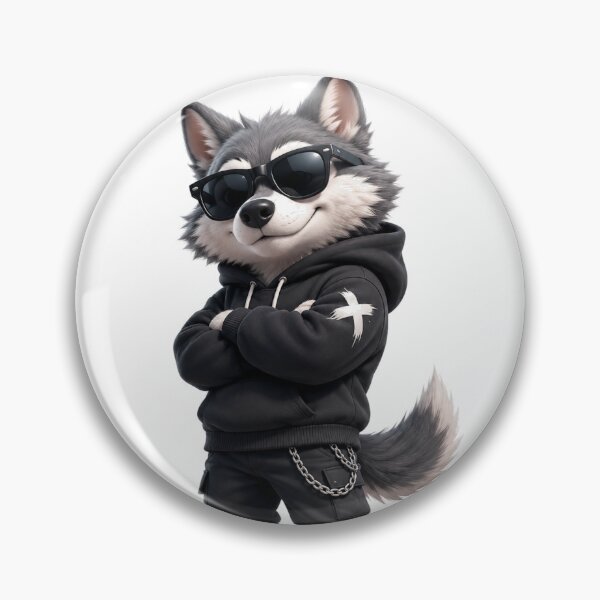 Item preview, Cool Wolf T-Shirt | 3D Streetwear Wolf Character Graphic Design designed and sold by Bhaviek.